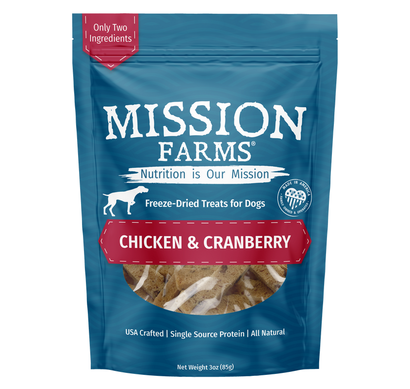 Chicken & Cranberries- 3oz (4 Bags)