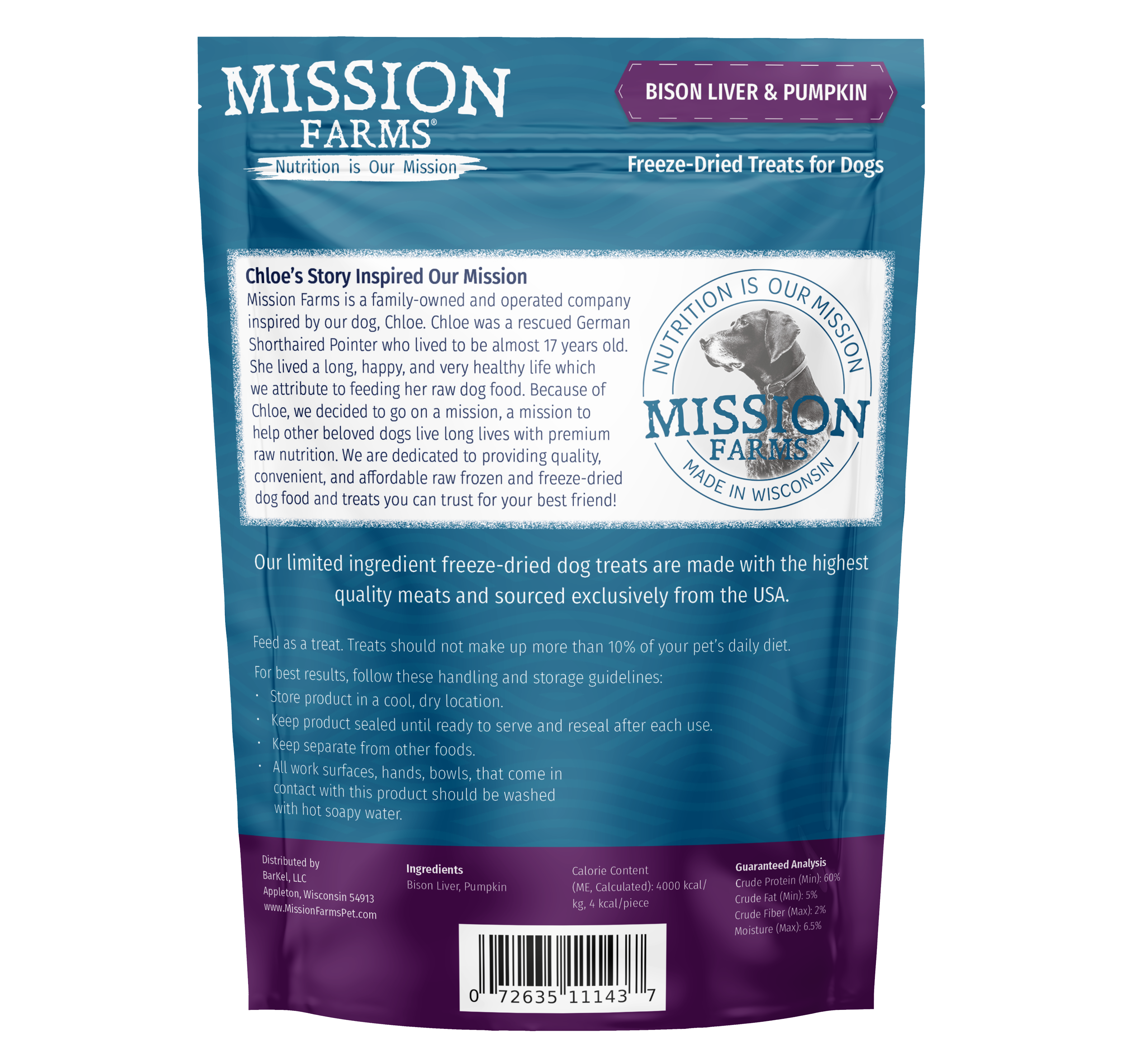 Bison Liver Treats- 3oz