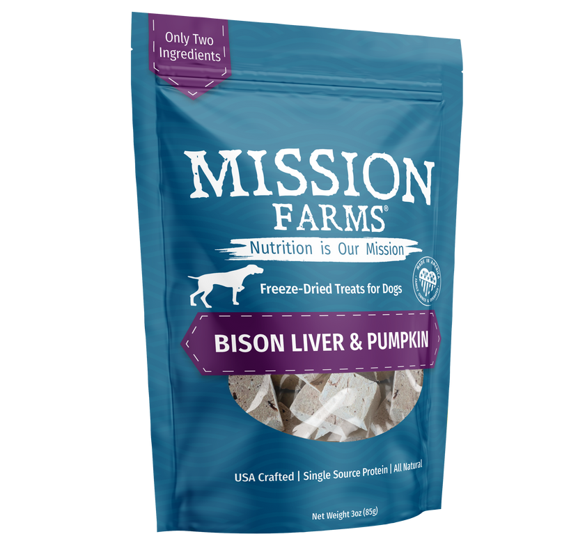 Bison Liver Treats- 3oz (4 Bags)