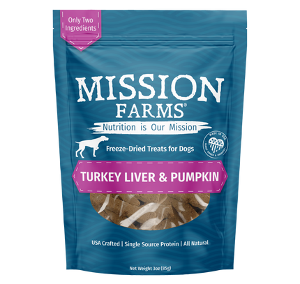 Turkey Liver & Pumpkin Treats- 3oz