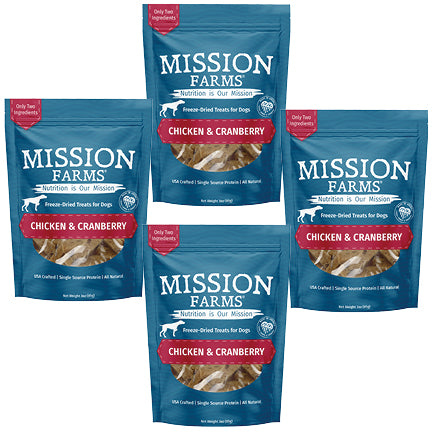 Chicken & Cranberries- 3oz (4 Bags)